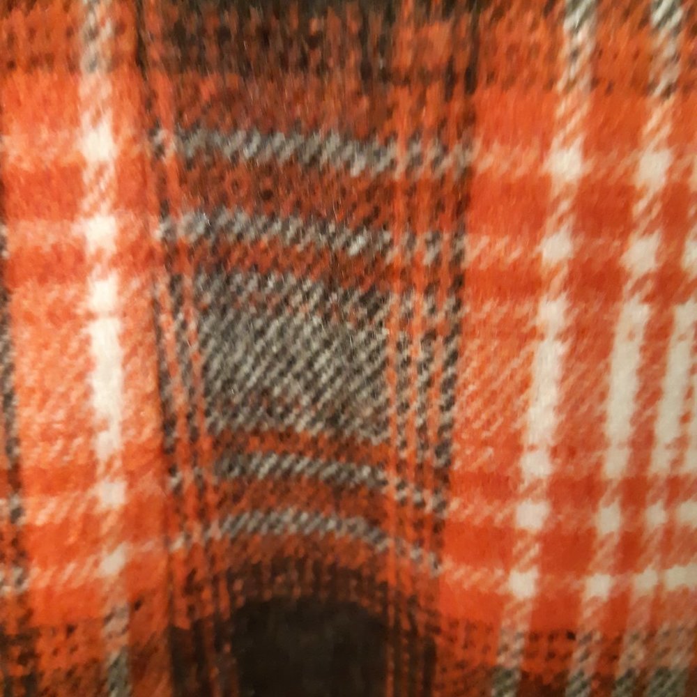 Paparazzi Wool Jacket Orange, White and Black Medium size - Picture 7 of 16